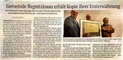 Frankenpost 27.03.2025 Gründungsurkunde Übergabe
